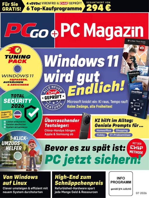 Titelbild für PC Magazin/PCgo